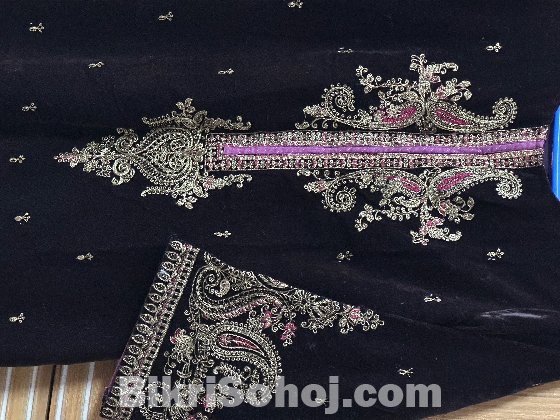 Chocolate Brown Velvet One Piece